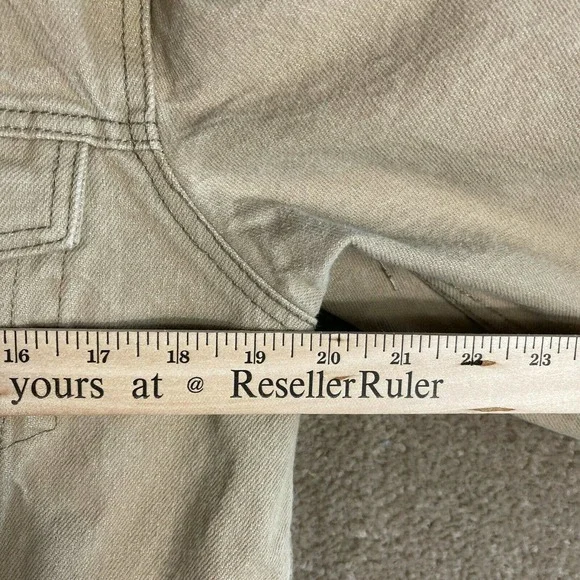 Levi Strauss Trucker Jean Jacket Youth Teen Size XL Tan Red Tab Denim Casual - Picture 5 of 7